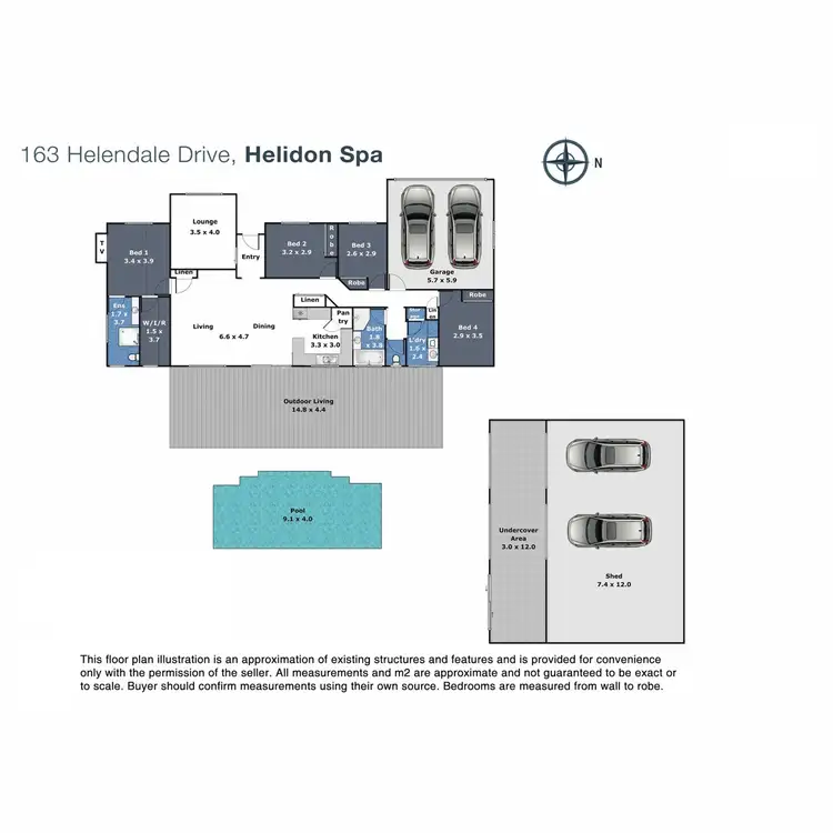 Floorplan of Homely house listing, 163 Helendale Drive, Helidon Spa QLD 4344