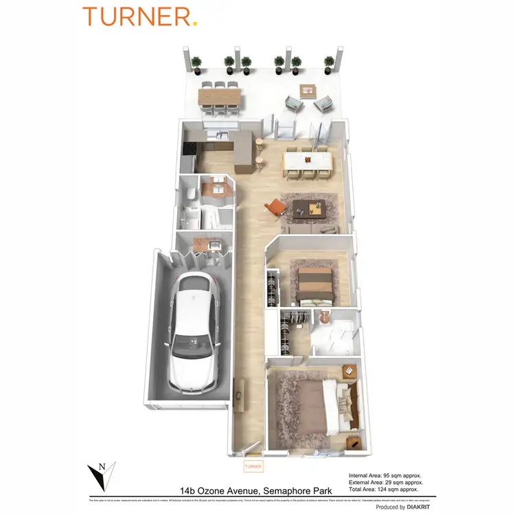 Floorplan of Homely villa listing, 14B Ozone Avenue, Semaphore Park SA 5019