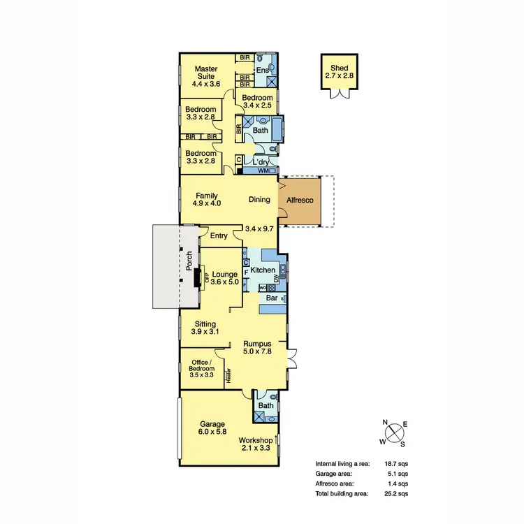 Floorplan of Homely house listing, 7 Cameron Way, Mount Eliza VIC 3930