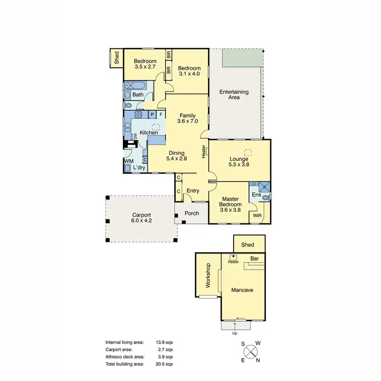 Floorplan of Homely house listing, 48 Lipton Drive, Frankston VIC 3199