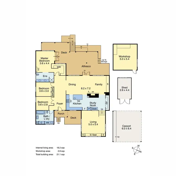 Floorplan of Homely house listing, 114 Kunyung Road, Mount Eliza VIC 3930