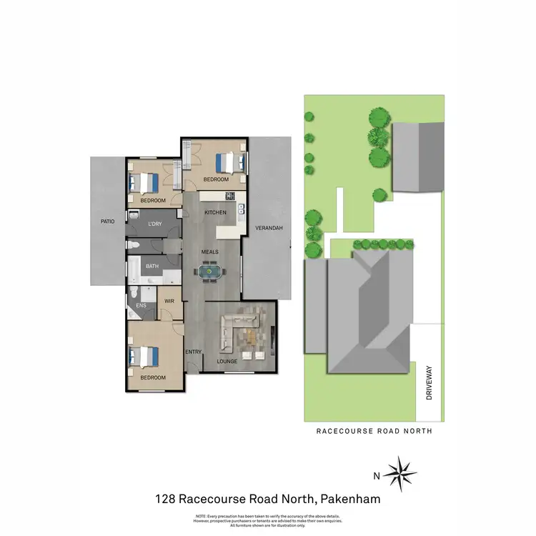 Floorplan of Homely house listing, 128 Racecourse Road North, Pakenham VIC 3810