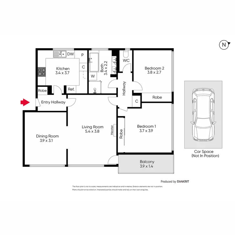 Floorplan of Homely apartment listing, 4/206 Whitehorse Road, Balwyn VIC 3103