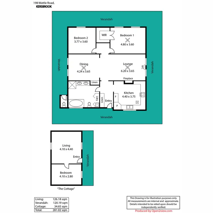Floorplan of Homely house listing, 198 Wattle Road, Kersbrook SA 5231