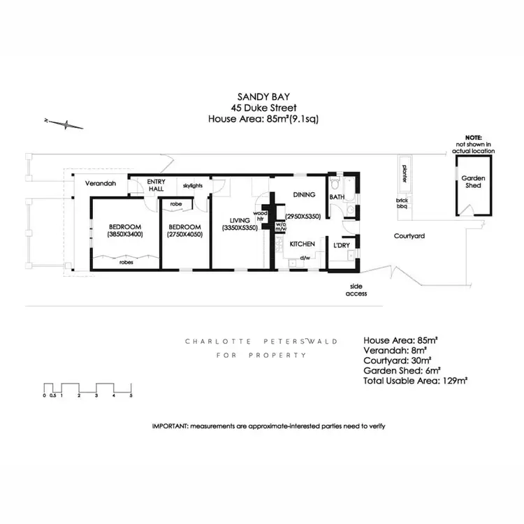 Floorplan of Homely house listing, 45 Duke Street, Sandy Bay TAS 7005