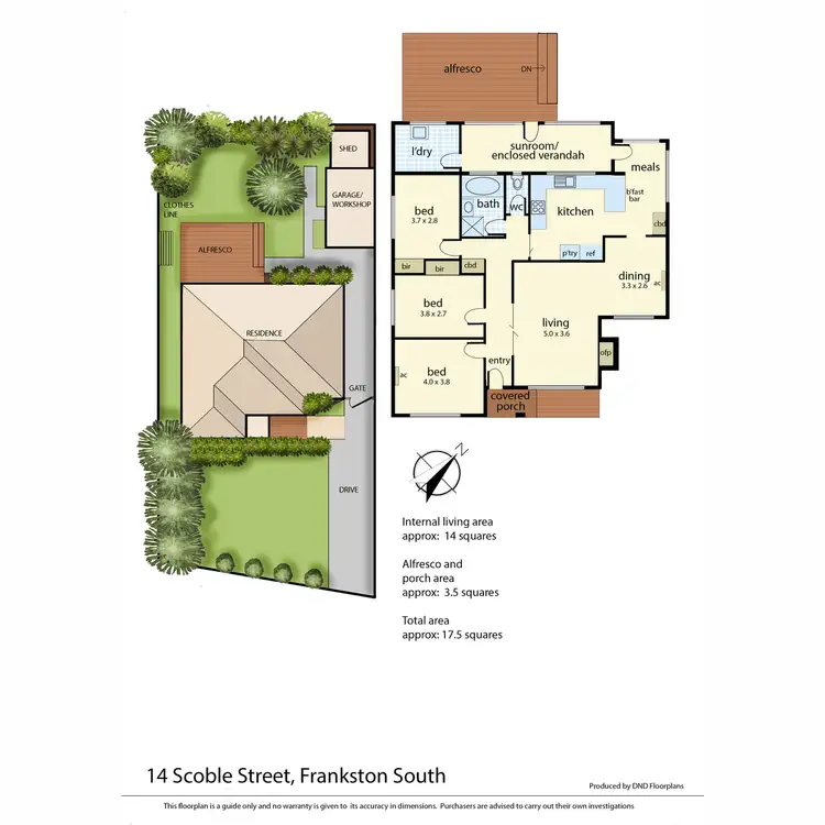 Floorplan of Homely house listing, 14 Scoble Street, Frankston South VIC 3199