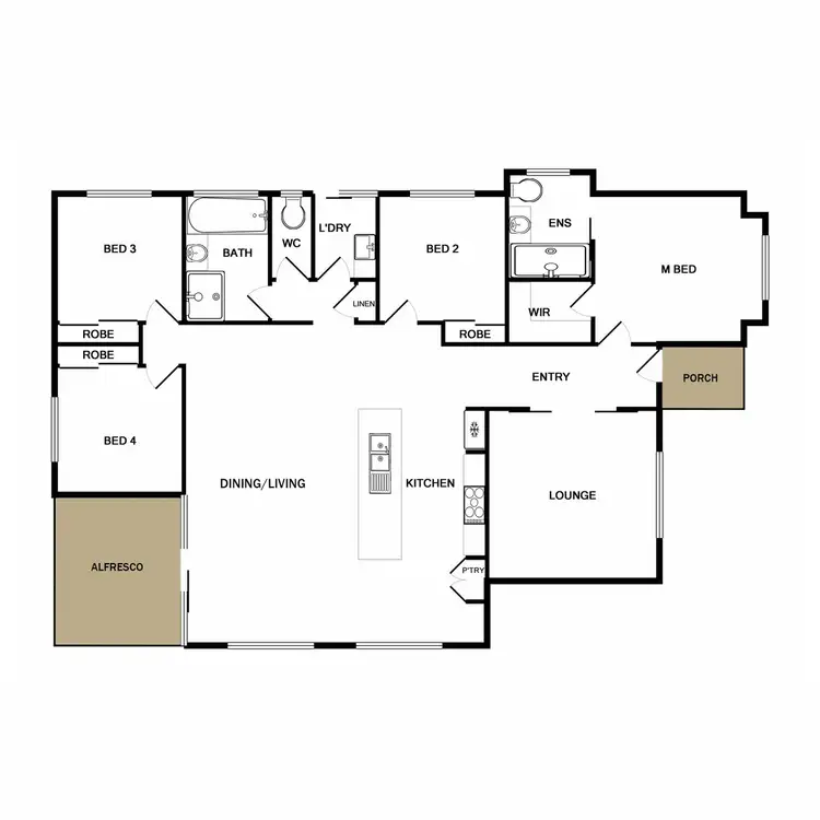 Floorplan of Homely rural property listing, 171 Bowser Road, North Wangaratta VIC 3678