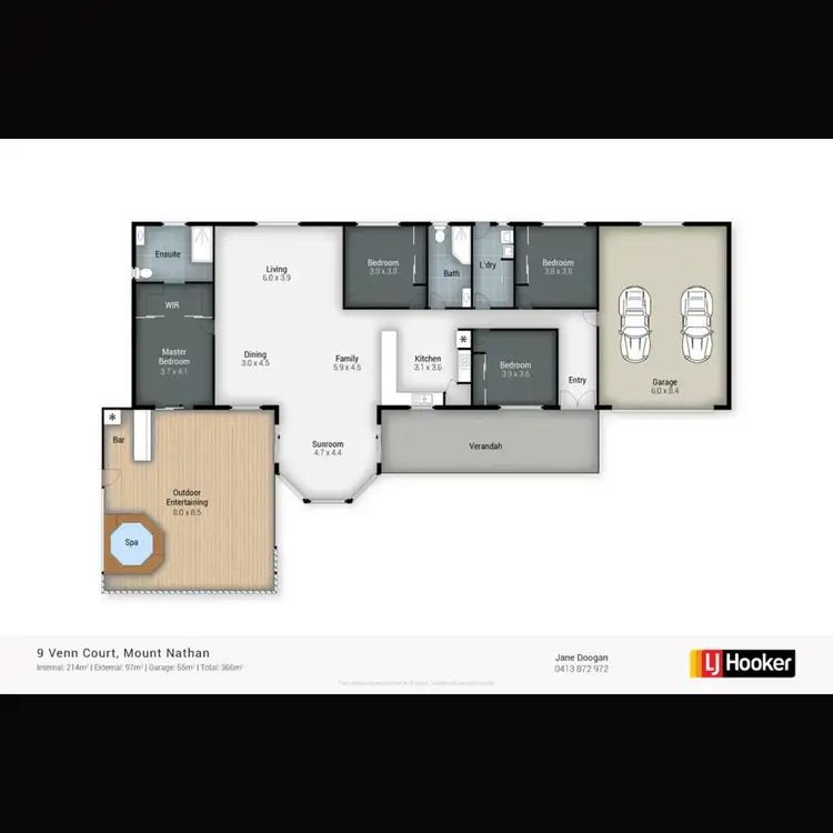 Floorplan of Homely house listing, 9 Venn Court, Mount Nathan QLD 4211