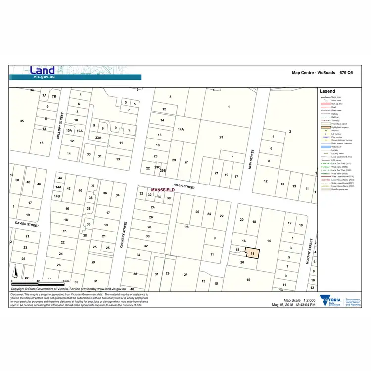 Floorplan of Homely house listing, 2/18 New Street, Mansfield VIC 3722