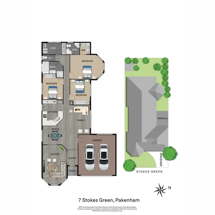 Floorplan of Homely house listing, 7 Stokes Green, Pakenham VIC 3810