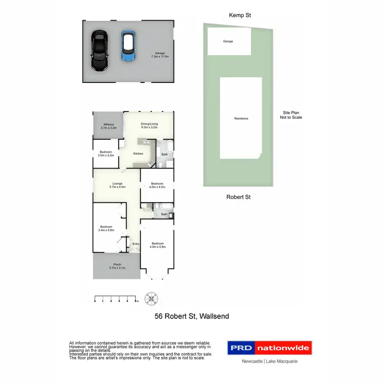 Floorplan of Homely house listing, 56 Robert Street, Wallsend NSW 2287
