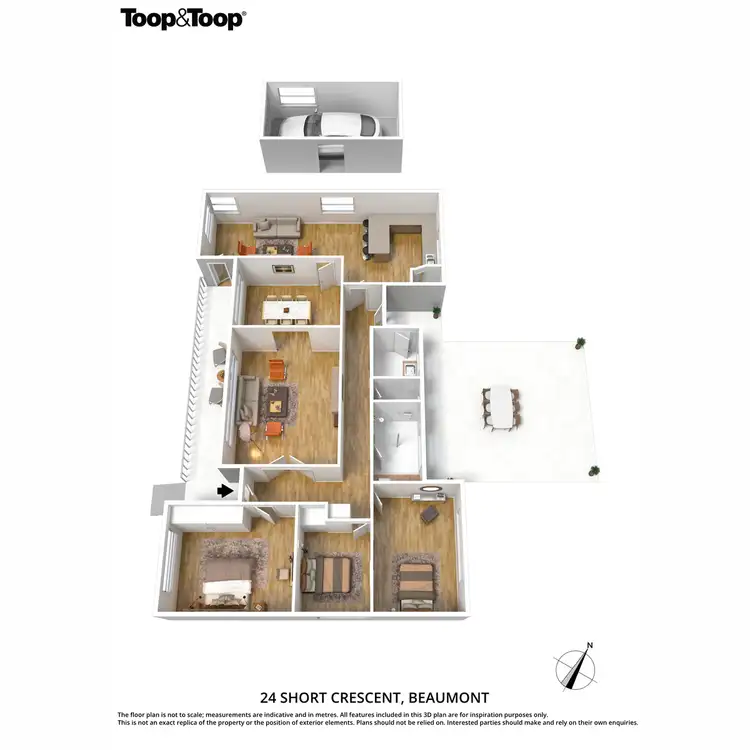Floorplan of Homely house listing, 24 Short Crescent, Beaumont SA 5066