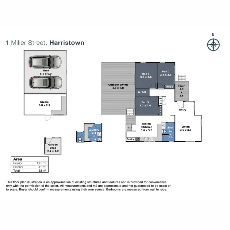 Floorplan of Homely house listing, 1 Miller Street, Harristown QLD 4350