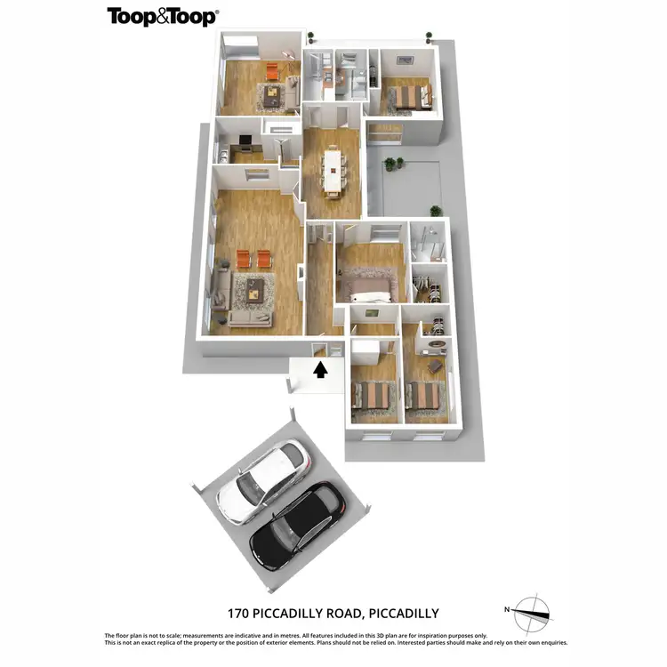 Floorplan of Homely house listing, 170 Piccadilly Road, Piccadilly SA 5151