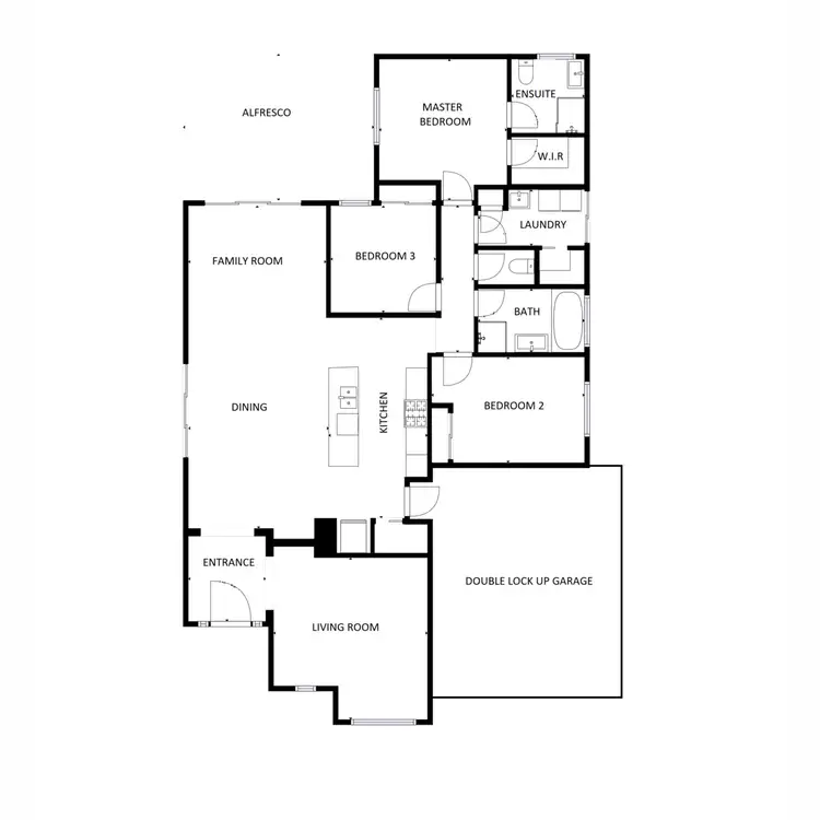 Floorplan of Homely house listing, 49 Inwood Crescent, Wodonga VIC 3690