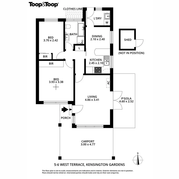 Floorplan of Homely unit listing, 5/6 West Terrace, Kensington Gardens SA 5068