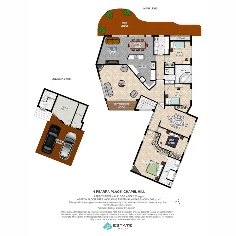 Floorplan of Homely house listing, 4 Pearra Place, Chapel Hill QLD 4069