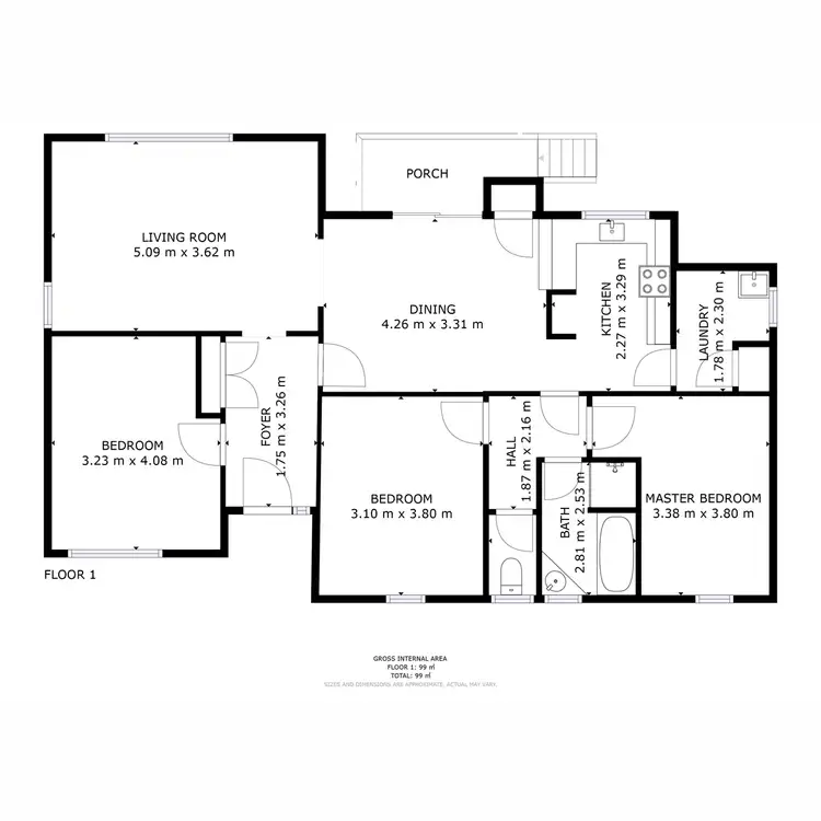 Floorplan of Homely house listing, 49 Albion Road, Bridgewater TAS 7030