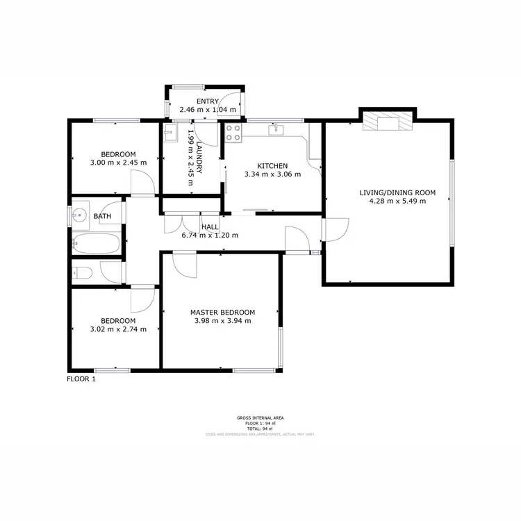 Floorplan of Homely house listing, 26 Leonard Avenue, Moonah TAS 7009