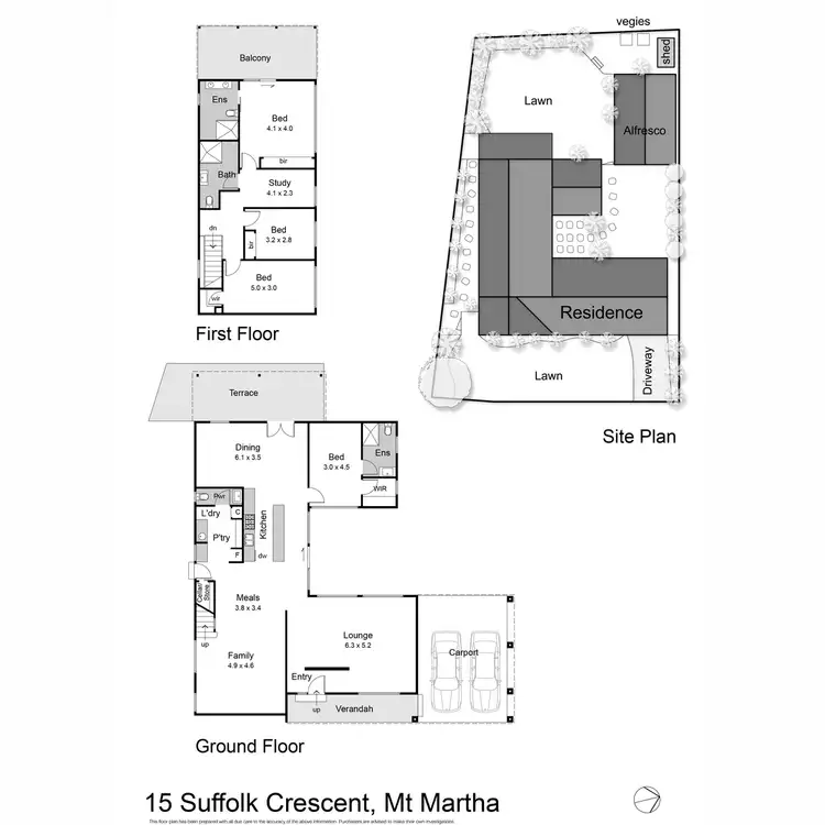 Floorplan of Homely house listing, 15 Suffolk Crescent, Mount Martha VIC 3934
