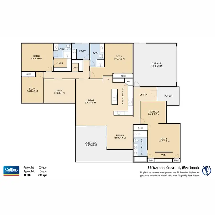 Floorplan of Homely house listing, 36 Wandoo Crescent, Westbrook QLD 4350