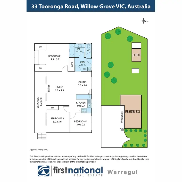 Floorplan of Homely house listing, 33 Tooronga Road, Willow Grove VIC 3825