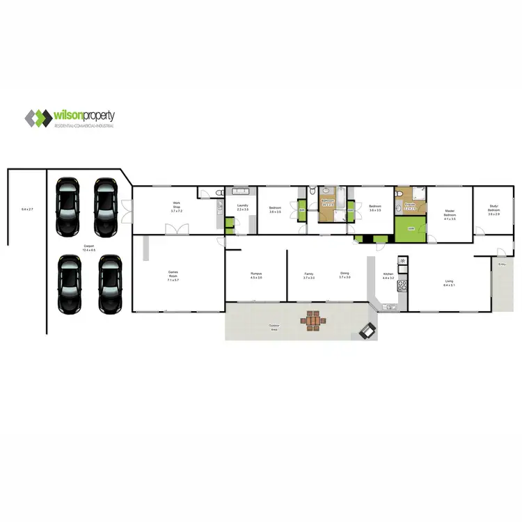 Floorplan of Homely house listing, 14 Kassandra Drive, Traralgon VIC 3844