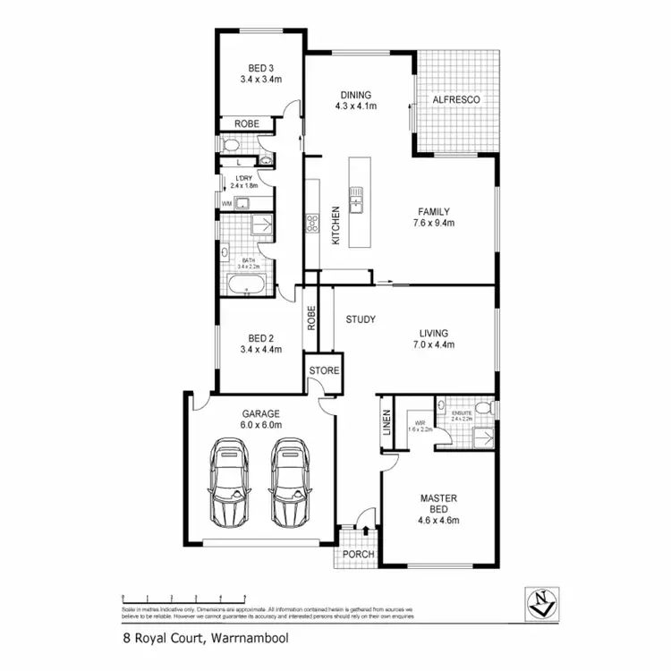 Floorplan of Homely house listing, 8 Royal Court, Warrnambool VIC 3280