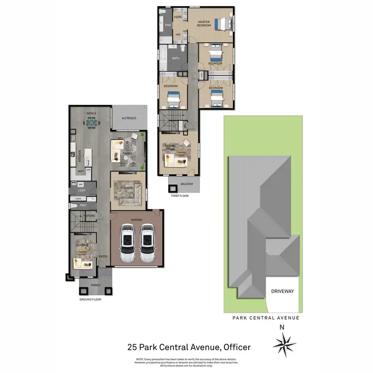 Floorplan of Homely house listing, 25 Park Central Avenue, Officer VIC 3809