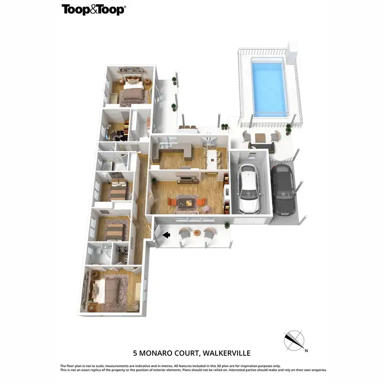 Floorplan of Homely house listing, 5 Monaro Court, Walkerville SA 5081
