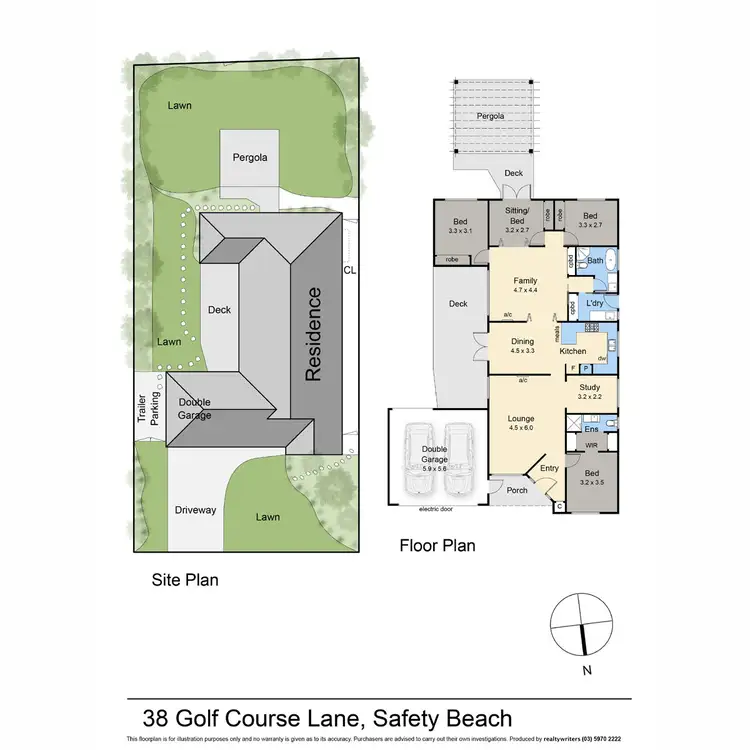 Floorplan of Homely house listing, 38 Golf Course Lane, Safety Beach VIC 3936