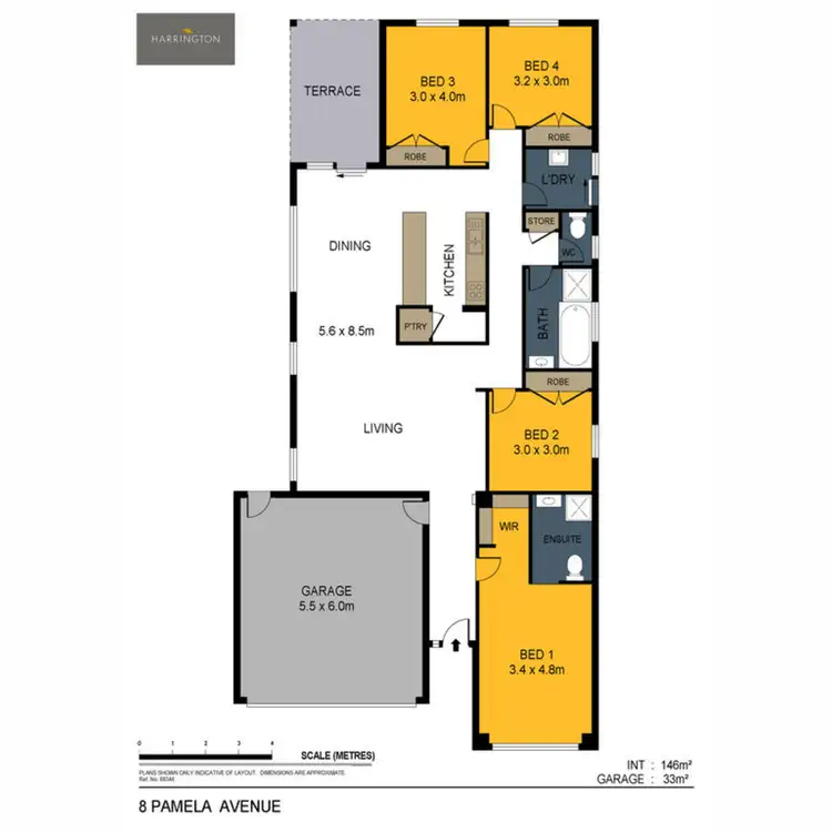 Floorplan of Homely house listing, 8 Pamela Avenue, Jackass Flat VIC 3556