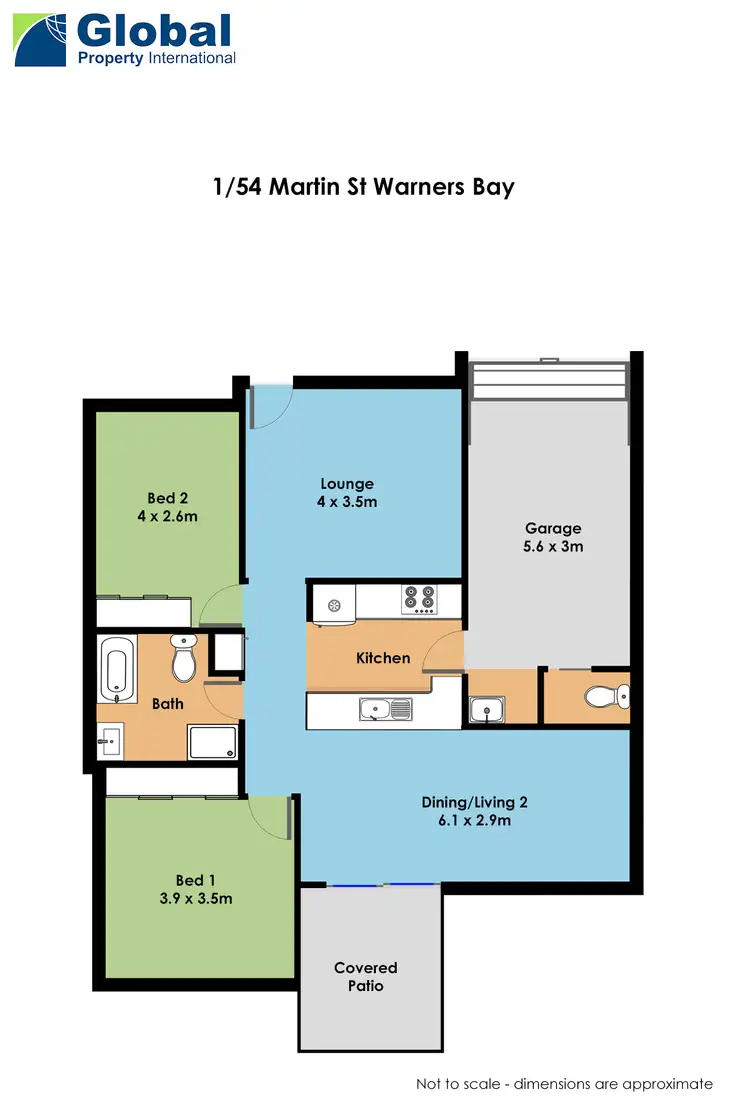 Floorplan of Homely villa listing, 1/54 Martin Street, Warners Bay NSW 2282
