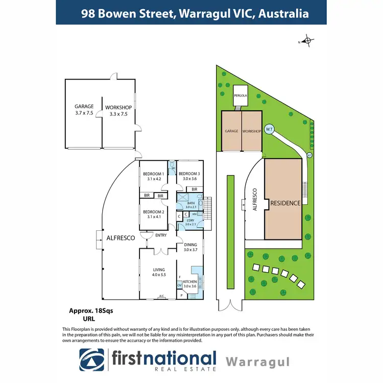 Floorplan of Homely house listing, 98 Bowen Street, Warragul VIC 3820
