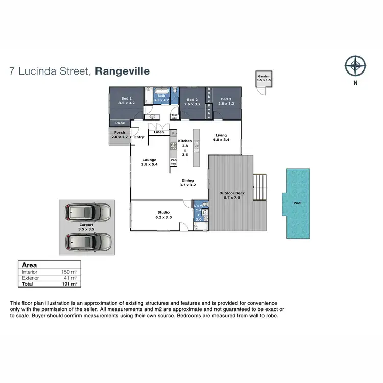 Floorplan of Homely house listing, 7 Lucinda Street, Rangeville QLD 4350