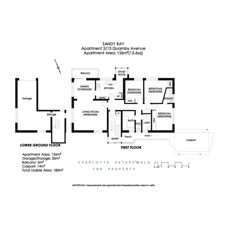 Floorplan of Homely flat listing, 2/13 Quamby Avenue, Sandy Bay TAS 7005