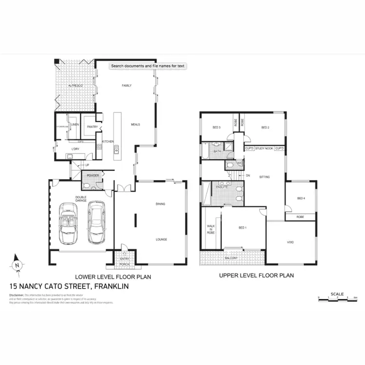 Floorplan of Homely house listing, 15 Nancy Cato Street, Franklin ACT 2913