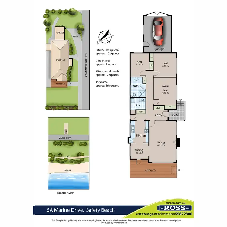 Floorplan of Homely house listing, 5a Marine Drive, Safety Beach VIC 3936