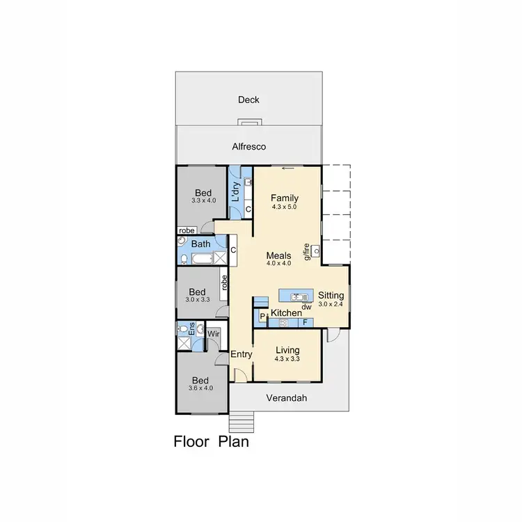 Floorplan of Homely house listing, 24 Coveside Avenue, Safety Beach VIC 3936