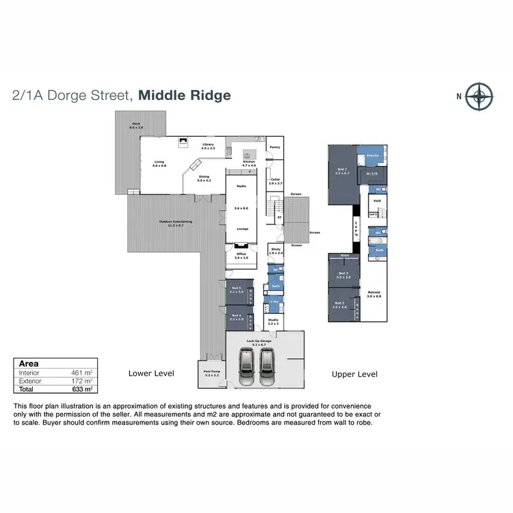 Floorplan of Homely house listing, 2/1a Dorge Street, Middle Ridge QLD 4350