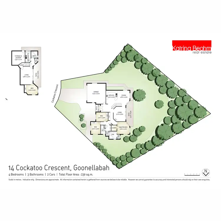 Floorplan of Homely house listing, 14 Cockatoo Crescent, Goonellabah NSW 2480