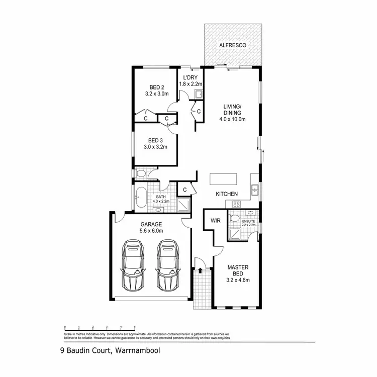 Floorplan of Homely house listing, 9 Baudin Court, Warrnambool VIC 3280
