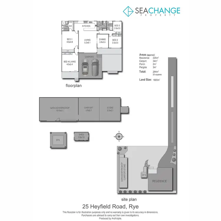 Floorplan of Homely house listing, 25 Heyfield Road, Rye VIC 3941