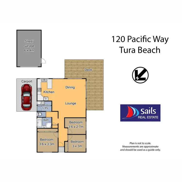 Floorplan of Homely house listing, 120 Pacific Way, Tura Beach NSW 2548