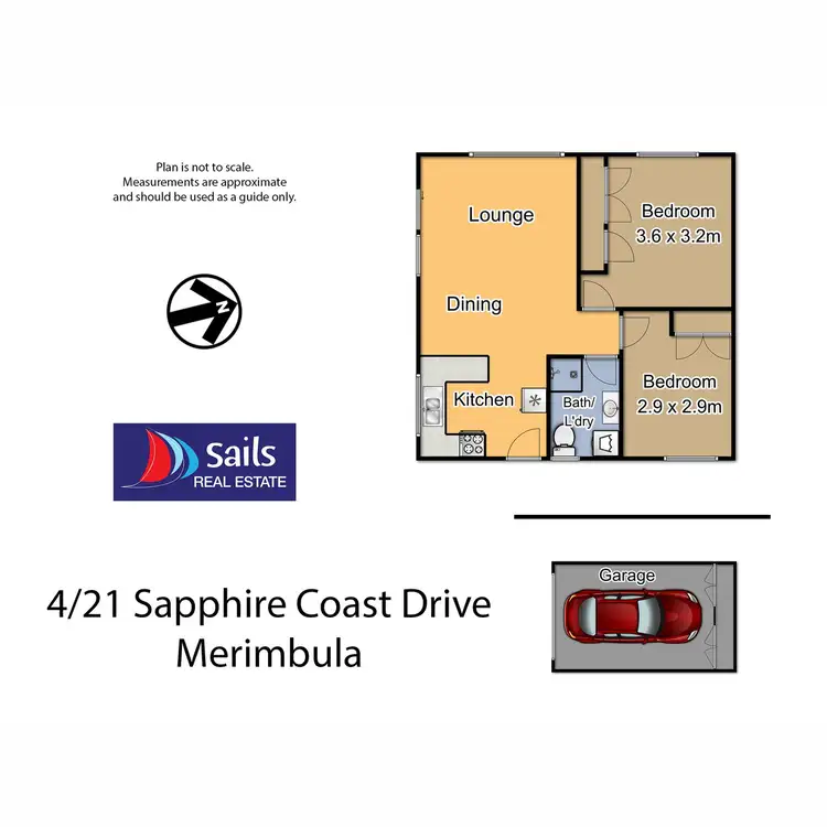 Floorplan of Homely flat listing, 4/21 Sapphire Coast Drive, Merimbula NSW 2548