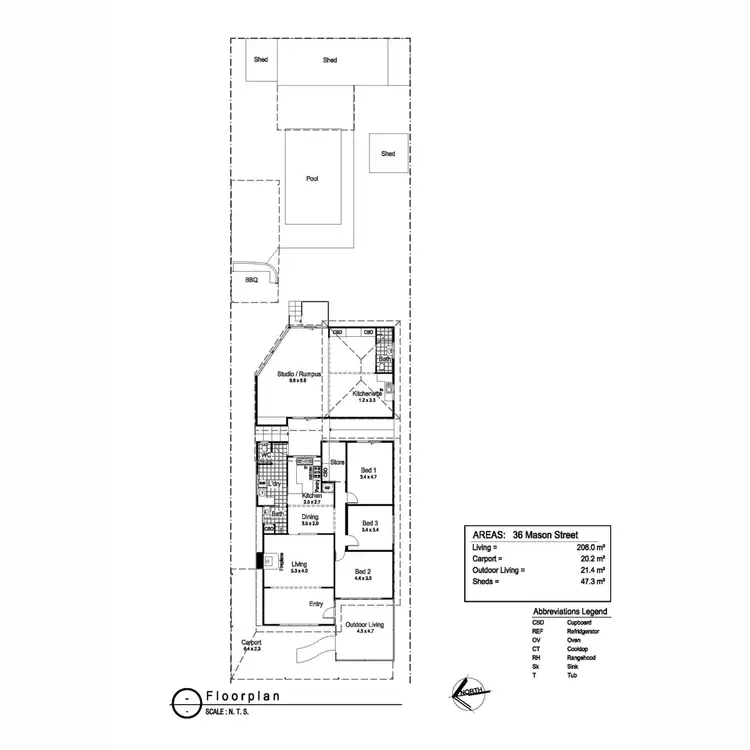 Floorplan of Homely house listing, 36 Mason Street, Wagga Wagga NSW 2650