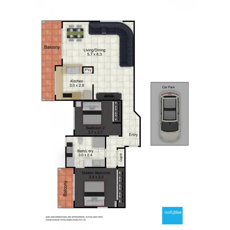 Floorplan of Homely unit listing, 7/2311 Gold Coast Highway, Mermaid Beach QLD 4218