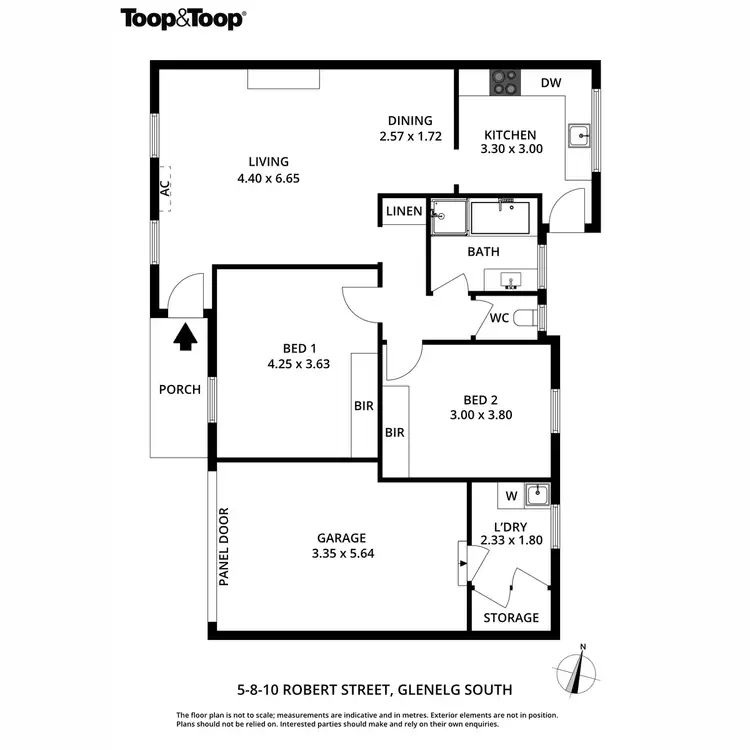 Floorplan of Homely unit listing, 5/8-10 Robert Street, Glenelg South SA 5045