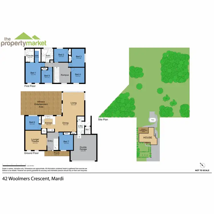 Floorplan of Homely rural property listing, 42 Woolmers Crescent, Mardi NSW 2259