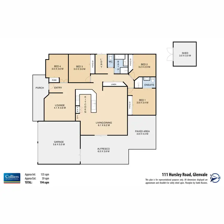 Floorplan of Homely house listing, 111 Hursley Road, Glenvale QLD 4350